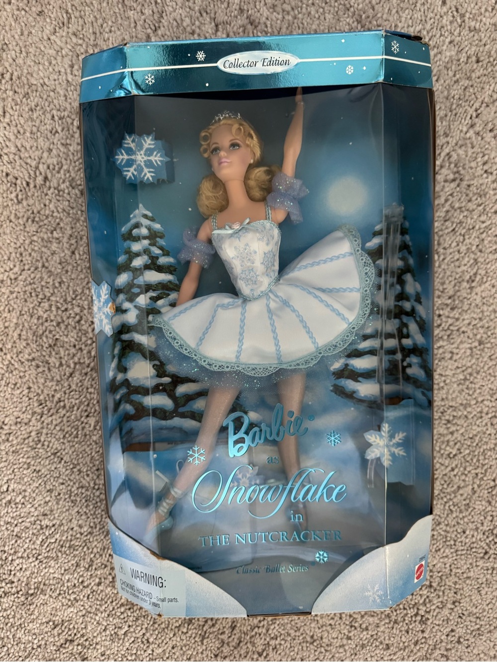 1999 Barbie Collectors Edition Barbie as Snowflake in the Nutcracker NWT